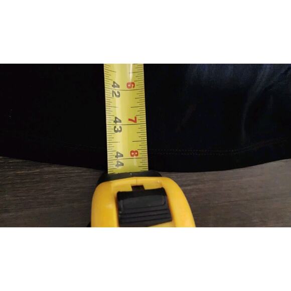 Chico's Travelers Size 2 Large 12 Slinky Black Midi Wrap Dress Long Line Stretch - Picture 3 of 11